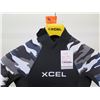 Image 2 : Youth Axis Back Zip Fullsuit Wetsuit 4/3mm, Black/Snow Camo, Size  12