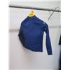 Image 3 : Youth Axis Long Sleeve Front Zip Jacket 2/1mm, Faint Blue, Size 12