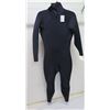 Image 1 : Mens Axis Back Zip Wind Fullsuit Wetsuit 5/4mm, Black, Size L