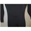 Image 3 : Mens Axis Back Zip Wind Fullsuit Wetsuit 5/4mm, Black, Size L