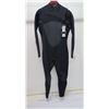 Image 1 : Mens X-Zip Fullsuit Wetsuit 3/2mm, Black, Size L