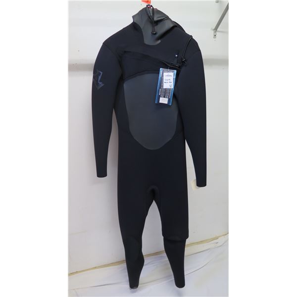 Mens Infiniti X-Zip Hooded Fullsuit Wetsuit 5/4mm , Black, Size LT