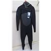 Image 1 : Mens Infiniti X-Zip Hooded Fullsuit Wetsuit 5/4mm , Black, Size LT