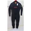 Image 1 : Mens Back Zip Dive Fullsuit Wetsuit /4mm, Black, Size L