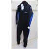 Image 1 : Men's Front Zip Dive Fullsuit Wetsuit 7/6mm, Black w/ Blue, Size  L