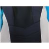 Image 3 : Womens Back Zip Fullsuit Wetsuit 3/2mm, Black w/ Teal, Size 8