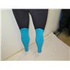 Image 8 : Womens Back Zip Fullsuit Wetsuit 3/2mm, Black w/ Teal, Size 8