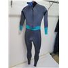 Image 5 : Womens Back Zip Wetsuit Fullsuit 3/2mm, Gray, Size 8