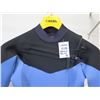 Image 2 : Womens X-Zip Fullsuit Wetsuit 3/2mm, Blue, Size 8