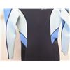 Image 3 : Womens Back Zip Fullsuit Wetsuit 3/2mm, Black/Blue, Size 8