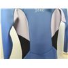 Image 3 : Womens Back Zip Fullsuit Wetsuit 3/2mm, Blue, Size 8