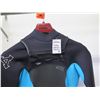 Image 2 : Womens X-Zip Fullsuit Wetsuit 3/2mm, Black/Teal, Size 8