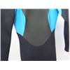 Image 3 : Womens X-Zip Fullsuit Wetsuit 3/2mm, Black/Teal, Size 8