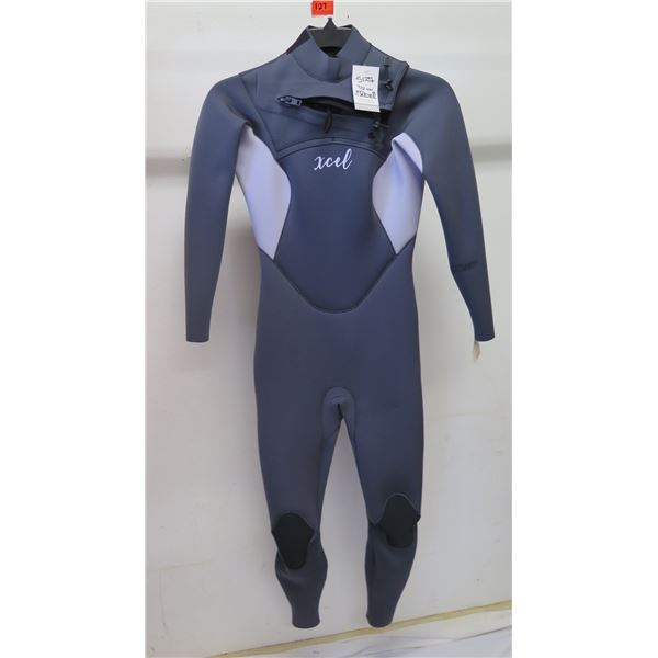 Womens X-Zip Fullsuit Wetsuit 3/2mm, Gray/Lavender, Size  8
