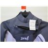 Image 2 : Womens X-Zip Fullsuit Wetsuit 3/2mm, Gray/Lavender, Size  8