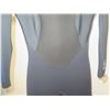 Image 3 : Womens Back Zip Fullsuit Wetsuit 4/3mm, Gray, Size 8