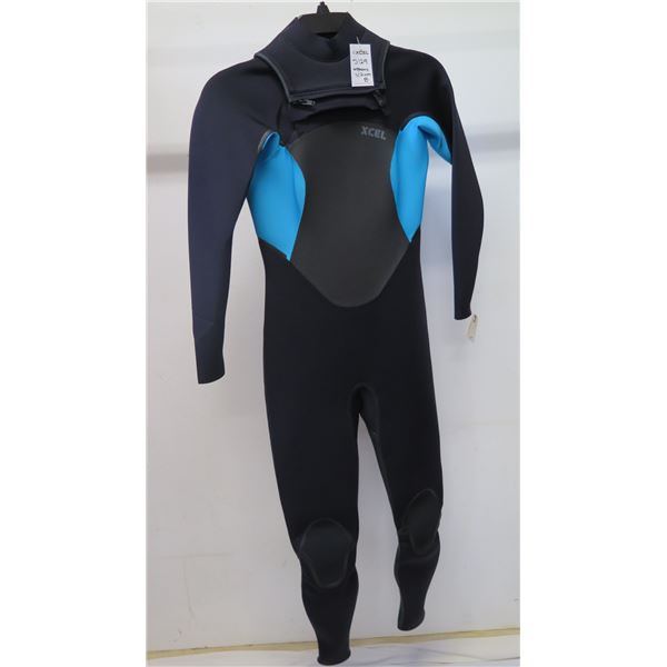 Womens X-Zip Fullsuit Wetsuit 3/2mm, Black/Teal, Size 8