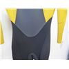 Image 3 : Womens Back Zip Fullsuit Wetsuit 4/3mm, Blue/Yellow, Size 8