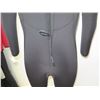 Image 7 : Womens Back Zip Dive Fullsuit Wetsuit 7/6mm, Black/Wine, Size  8