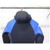 Image 5 : Womens Front Zip Hooded Dive Fullsuit Wetsuit 7/6mm, Black/Blue, Size 8