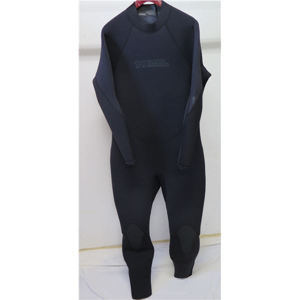 Mens Military Diver Fullsuit Wetsuit 7/6mm, Black, Size 3XL