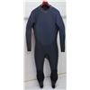 Image 1 : Mens Military Diver Fullsuit Wetsuit 7/6mm, Black, Size XL