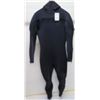 Image 1 : Mens Military Hooded Chest Zip Wetsuit 7/6mm, Black, Size L