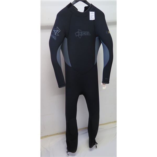 Mens Polar Hydroflex Hooded Dive Fullsuit Wetsuit 8/7/6/mm, Black, Size L