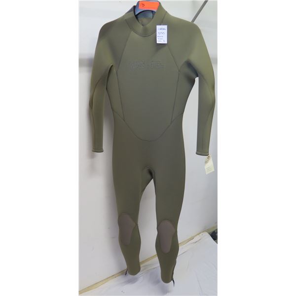 Mens Military Diver Fullsuit Wetsuit 3mm, Crocodile Taupe, Size L