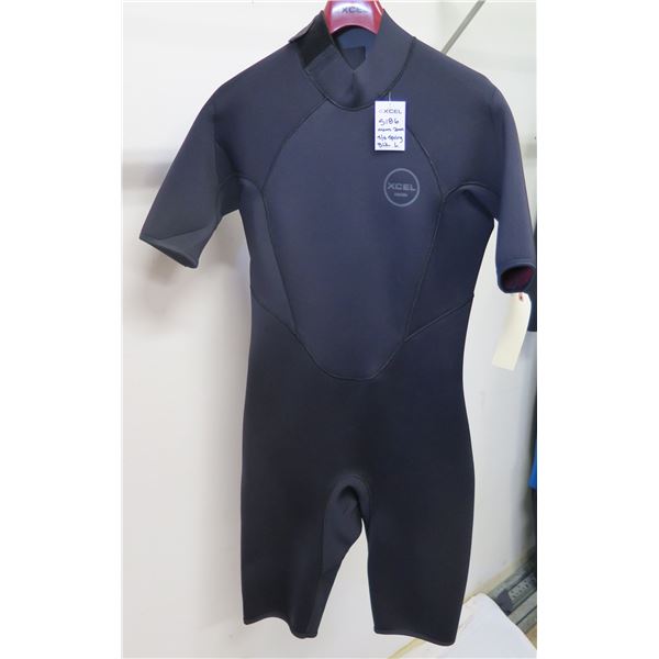 Mens Thermolite Springsuit Wetsuit 2mm, Black, Size L