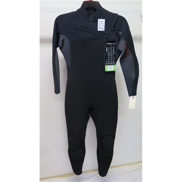 Mens Fullsuit Wetsuit 3/2mm, Black/Gray, Size  L