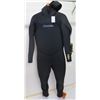 Image 1 : Mens Hooded Dive Fullsuit Wetsuit 9/7/6mm, Black, Size XLS