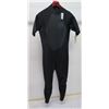 Image 1 : Mens Short Sleeve Fullsuit Wetsuit 2mm, Black, Size L
