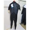 Image 6 : Mens Short Sleeve Fullsuit Wetsuit 2mm, Black, Size L
