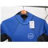 Image 2 : Mens Short Sleeve Springsuit Wetsuit 2mm, Blue, Size L