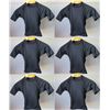 Image 1 : Qty 6 Youth Performance Fit Short Sleeve UV Tops, Black, Size 12