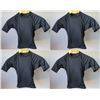 Image 1 : Qty 4 Youth Performance Fit Short Sleeve UV Tops, Black, Size 14