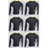 Image 1 : Qty 6 Youth Performance Fit Long Sleeve UV Tops, Black, Size 10