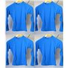 Image 1 : Qty 4 Youth Performance Fit Long Sleeve UV Tops, Royal Blue, Size 6