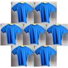 Image 1 : Qty 7 Youth Relaxed Fit Short Sleeve UV Tops, Royal Blue, Size 6