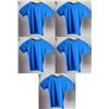 Image 1 : Qty 5 Youth Relaxed Fit Short Sleeve UV Tops, Royal Blue, Size 12