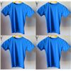 Image 1 : Qty 4 Youth Relaxed Fit Short Sleeve UV Tops, Royal Blue, Size 14