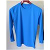 Image 2 : Qty 5 Youth Relaxed Fit Long Sleeve UV Tops, Royal Blue, Size 12