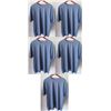 Image 1 : Qty 5 Mens Relaxed Fit Short Sleeve Lycra UV Tops, Cascade Blue, Size XS