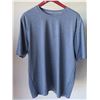 Image 2 : Qty 5 Mens Relaxed Fit Short Sleeve Lycra UV Tops, Cascade Blue, Size XS