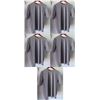 Image 1 : Qty 5 Mens Relaxed Fit Short Sleeve Lycra UV Tops, Heather Grey, Size XS