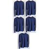 Image 1 : Qty 5 Mens Relaxed Fit Long Sleeve Lycra UV Tops, Navy, Size 2XL