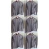 Image 1 : Qty 6 Mens Performance Fit Long Sleeve Lycra UV Tops, Heather Grey, Size S