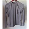 Image 2 : Qty 5 Mens Performance Fit Long Sleeve Lycra UV Tops, Heather Grey, Size XL