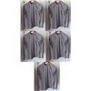 Image 1 : Qty 5 Mens Performance Fit Long Sleeve Lycra UV Tops, Heather Grey, Size 2XL